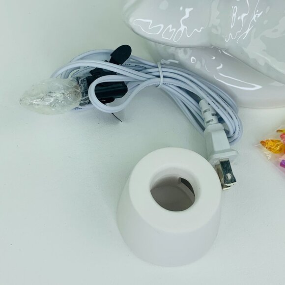 White 12"H Ceramic Lite UP Christmas Tree Table Top Retro Nostalgic Decoration - Picture 12 of 12